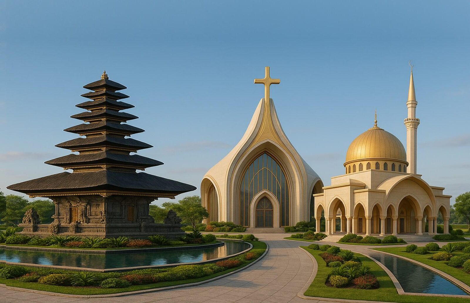 Multi-faith worship center in Bali